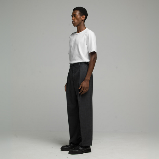 FNT 031 Lightweight Portugal Trousers (Glen Check)