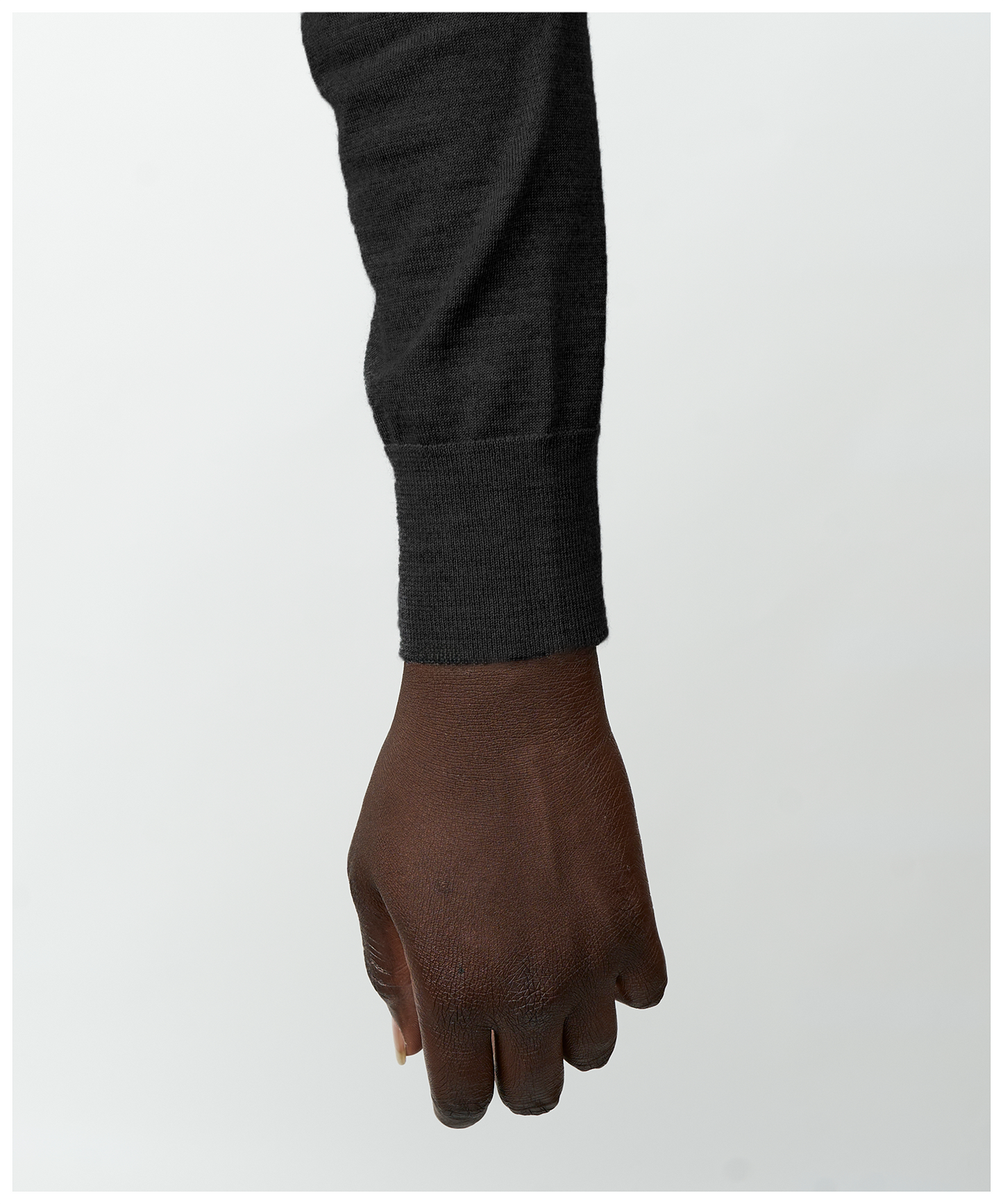 FNT 015 Merino Polo Long Sleeve (Black)