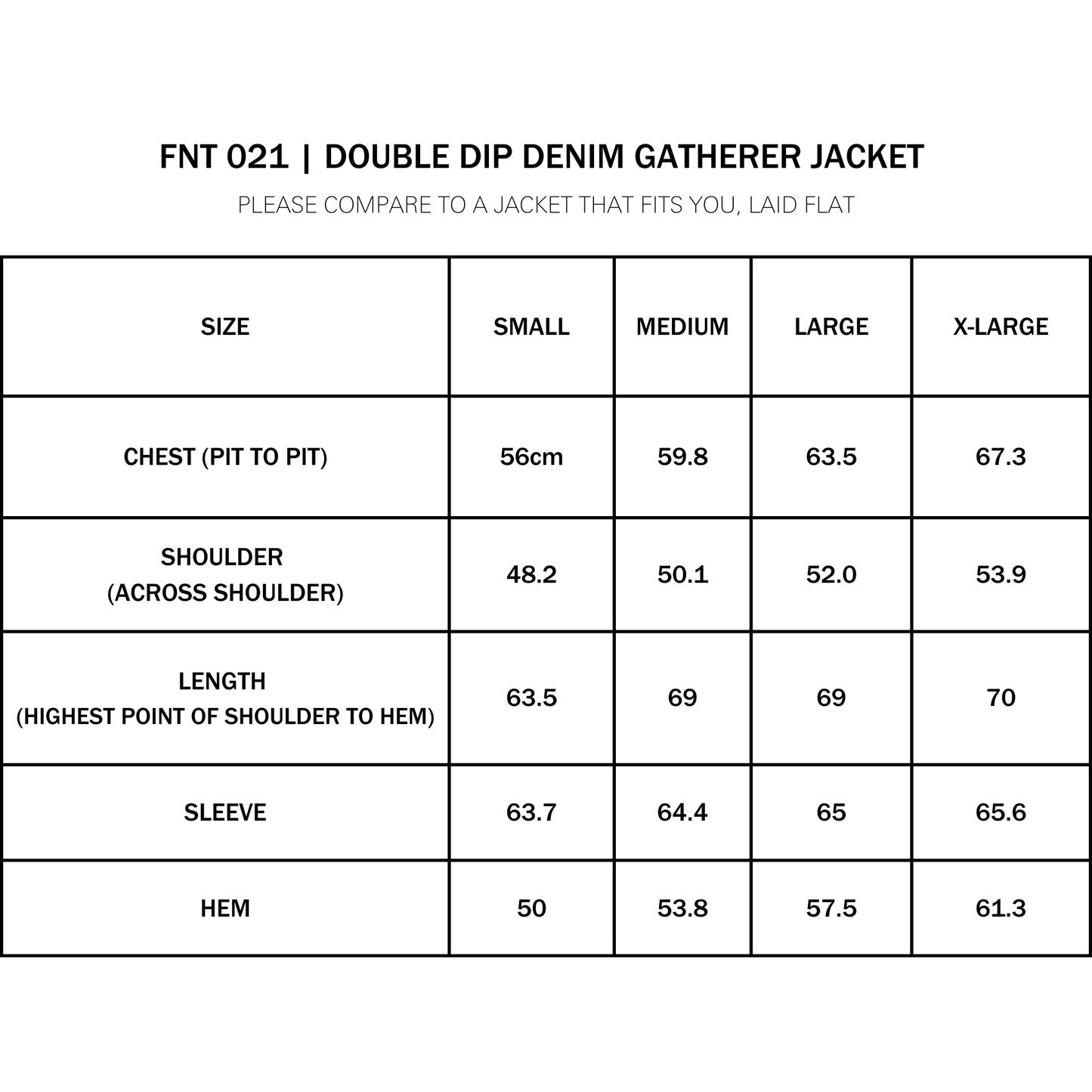 FNT 021 Double-Dip Denim Gatherer Jacket