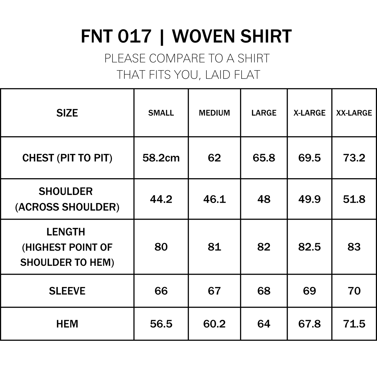 FNT 017 Woven Shirt (Ecru)