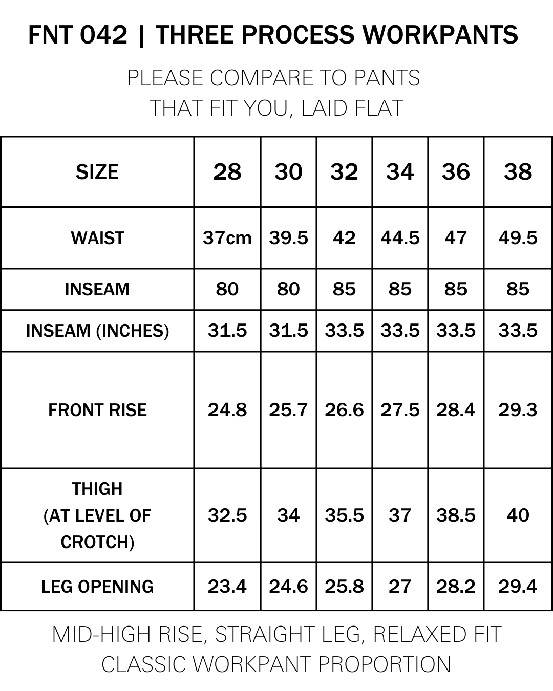 FNT 042 Three Process Workpant (Oregano)