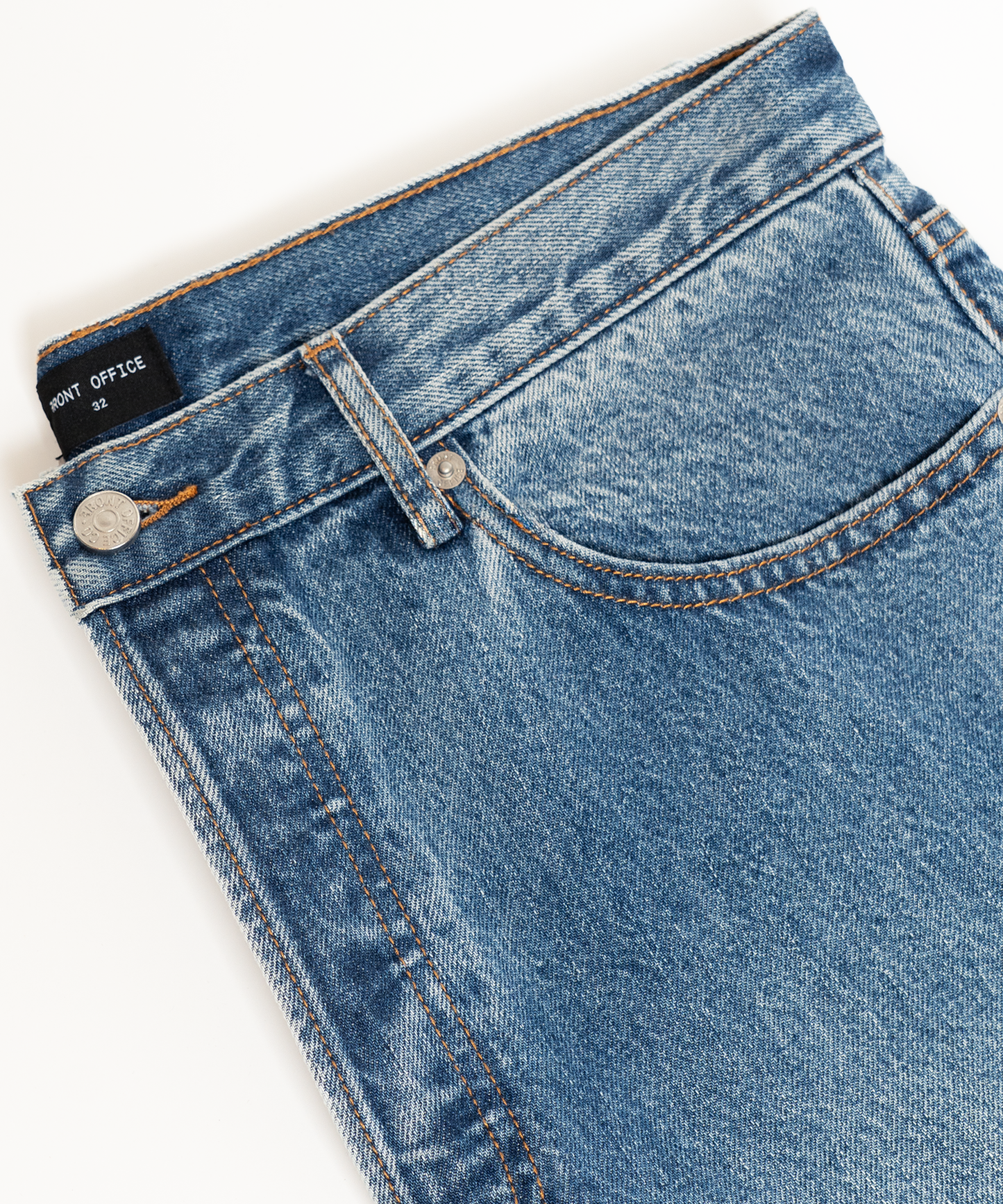 FNT 103 Double Dip Dad Jeans (Mid Wash)