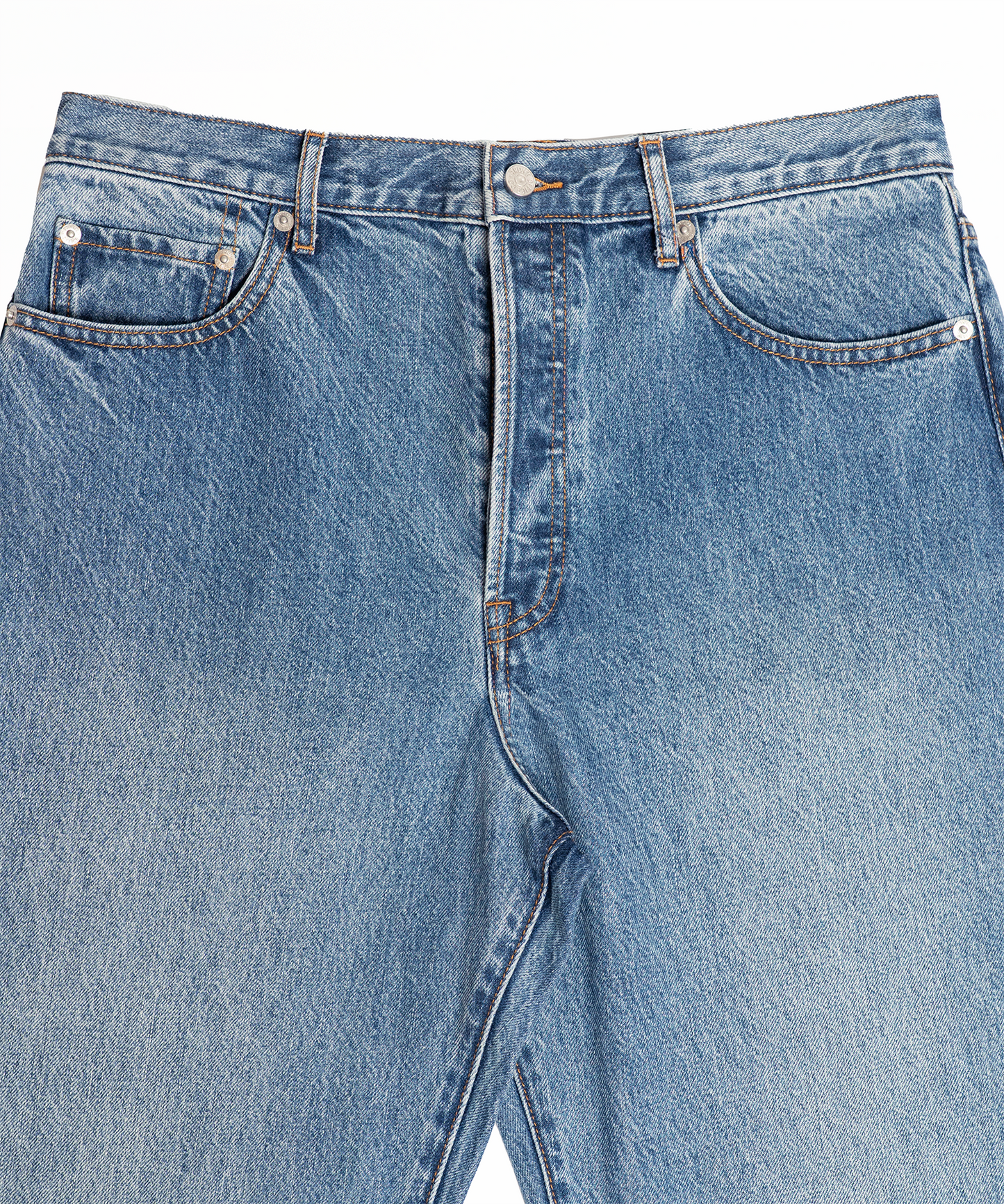 FNT 103 Double Dip Dad Jeans (Mid Wash)