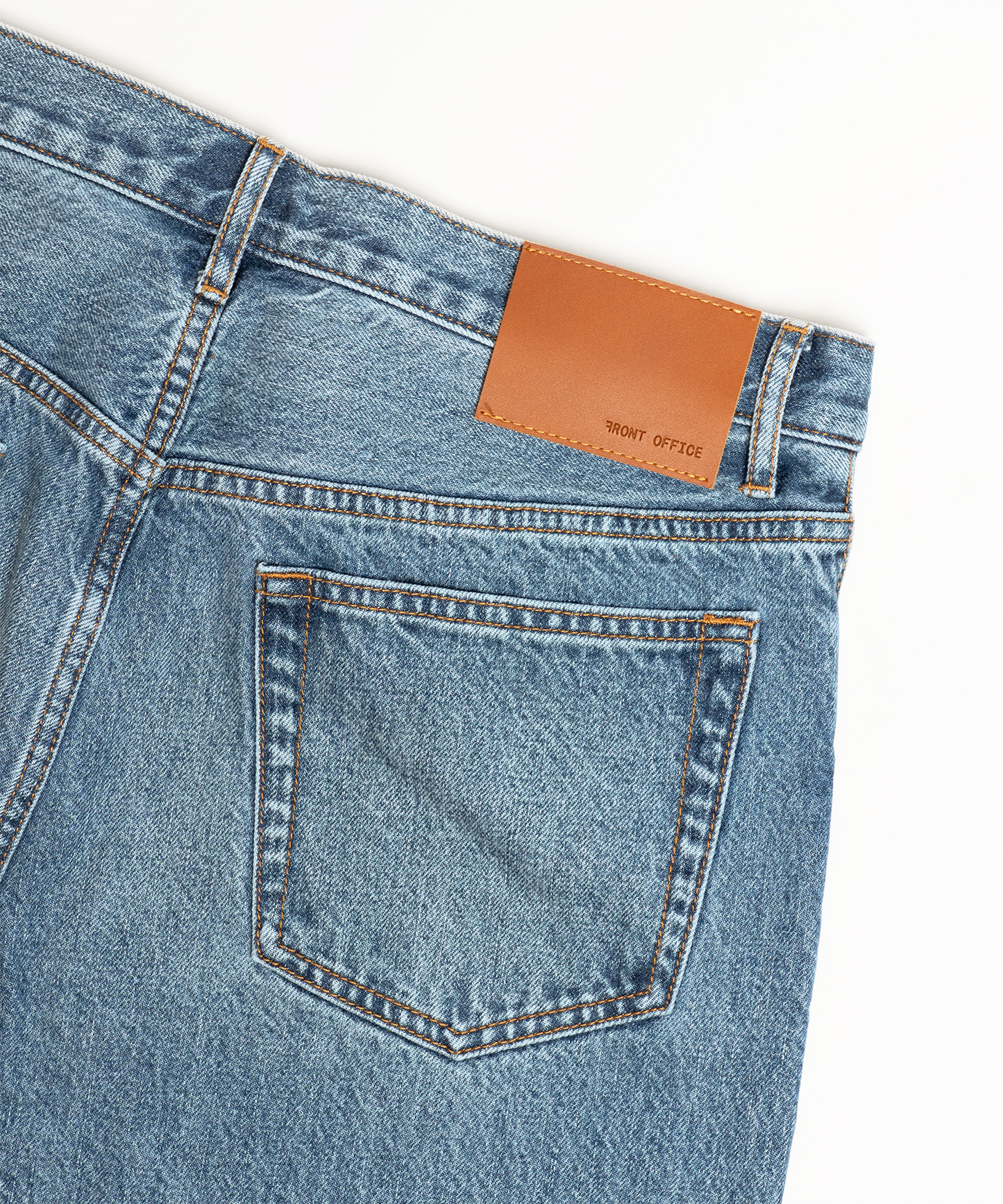 FNT 103 Double Dip Dad Jeans (Mid Wash)