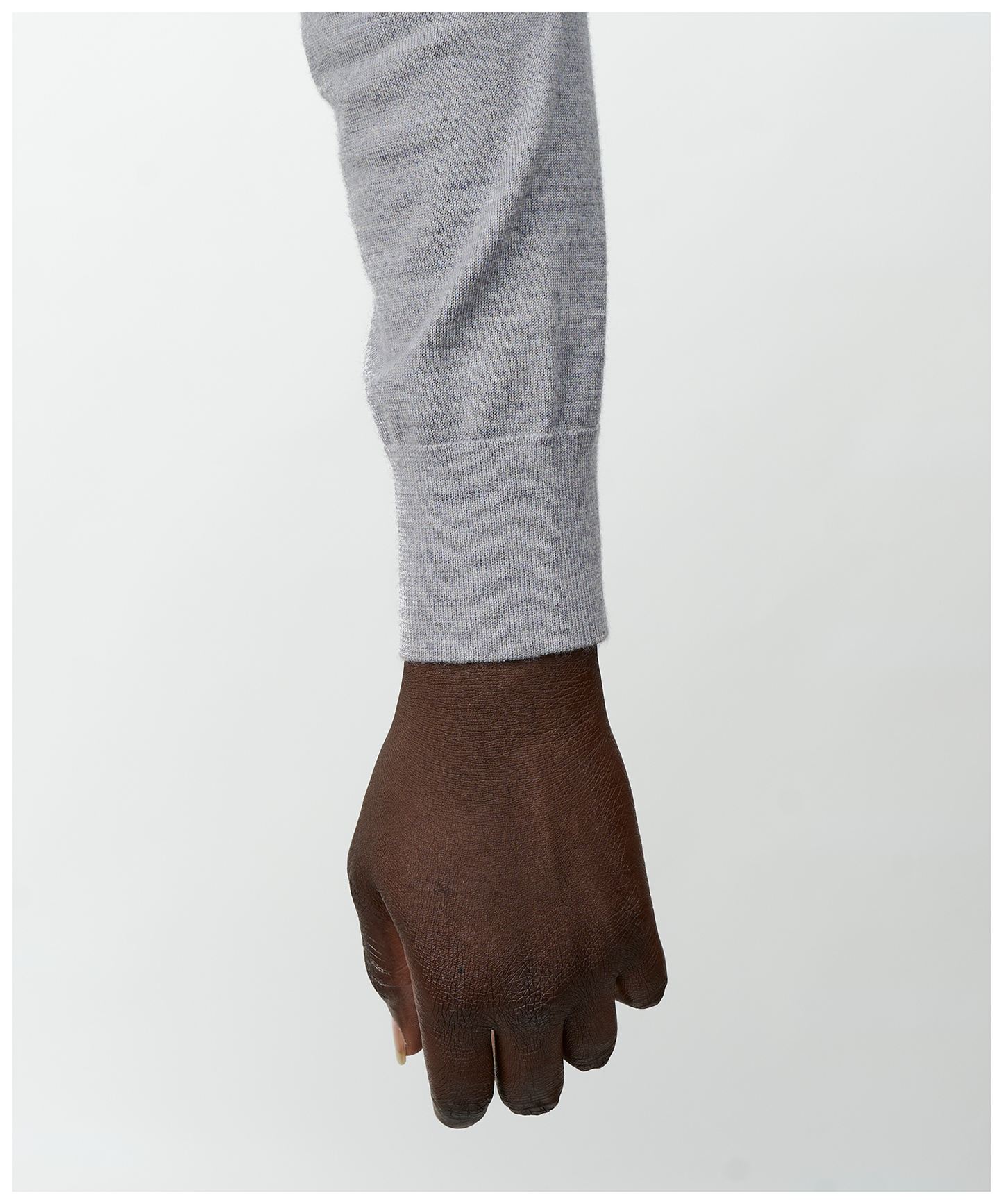 FNT 015 Merino Polo Long Sleeve (Grey)