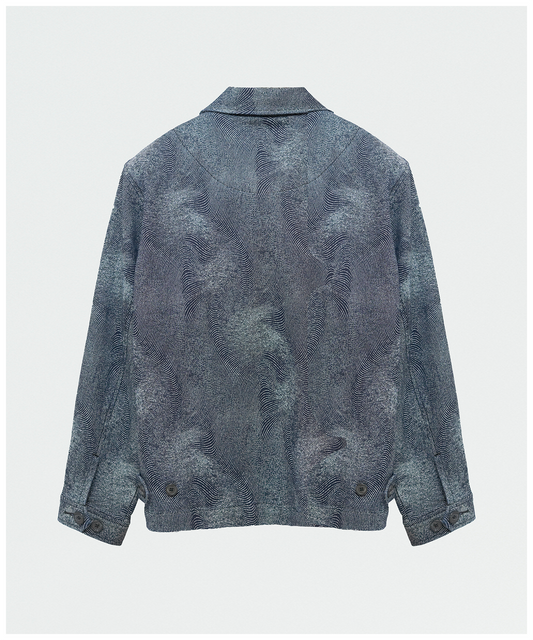 FNT 077 Fingerprint Denim Jacket