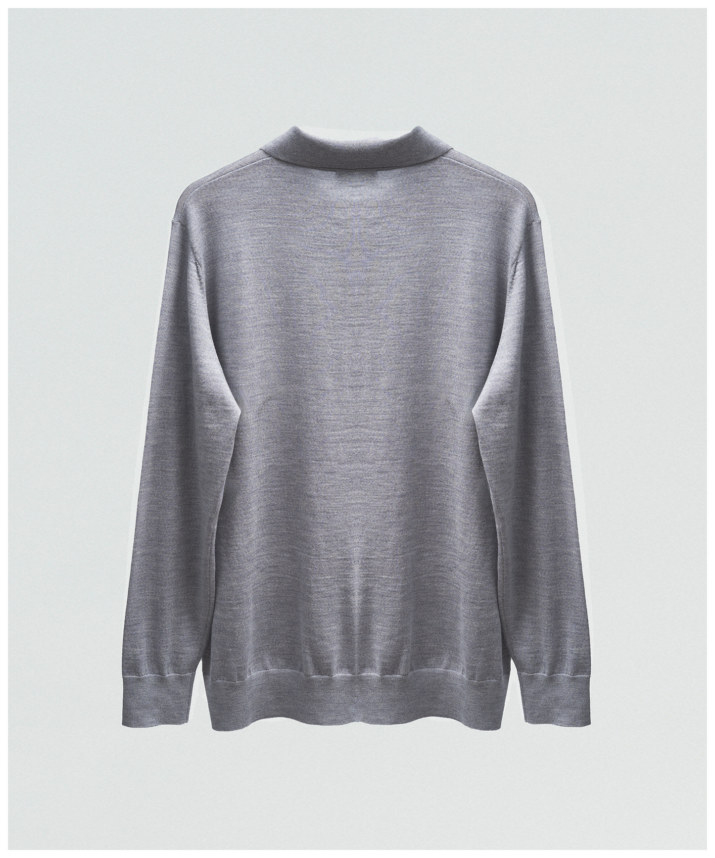 FNT 015 Merino Polo Long Sleeve (Grey)
