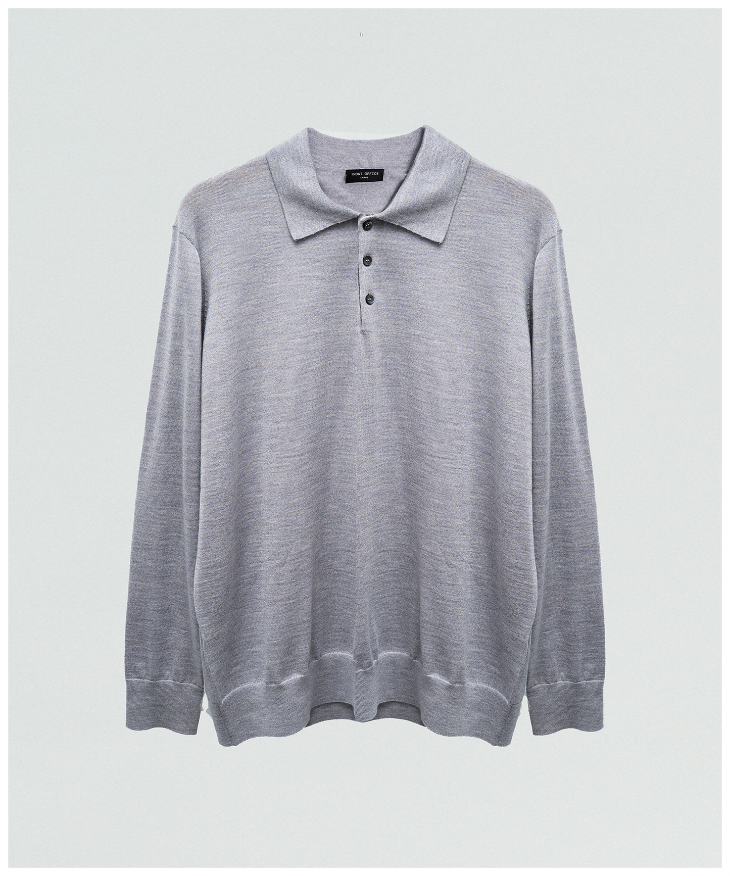 FNT 015 Merino Polo Long Sleeve (Grey)