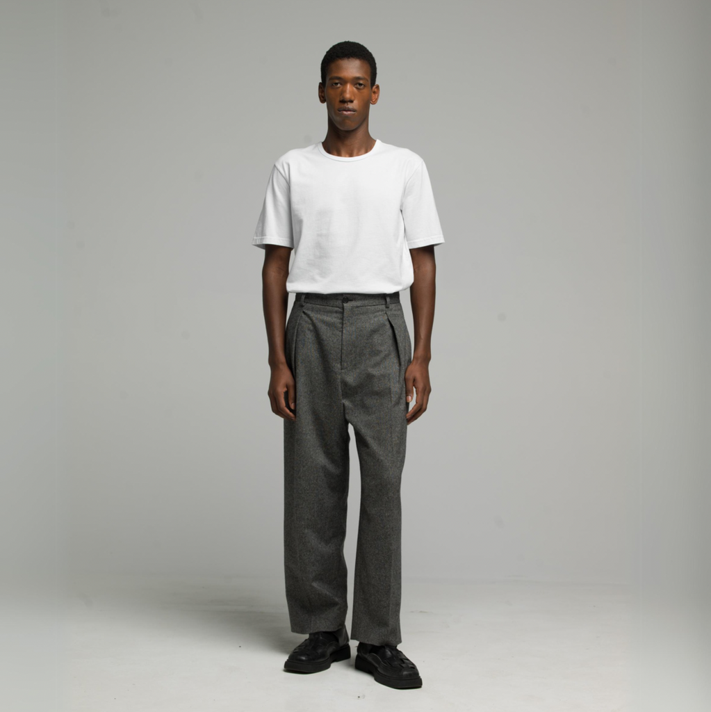 FNT 030 Midweight Portugal Trousers (Grey) – Front Office FNT 030 Midweight Portugal Trousers (Grey) – Front Office