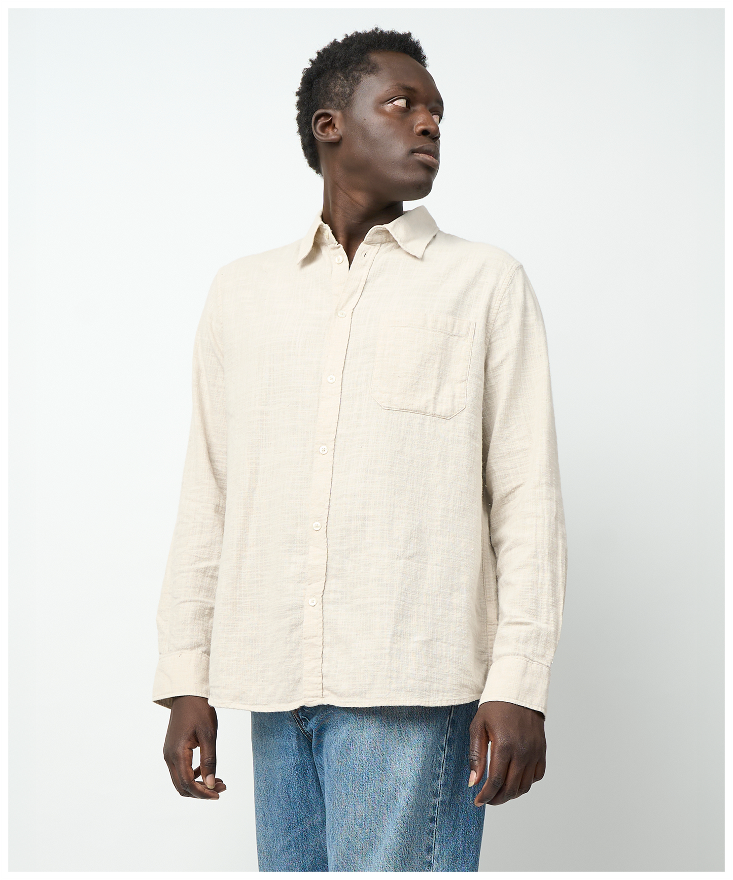FNT 017 Woven Shirt (Ecru)