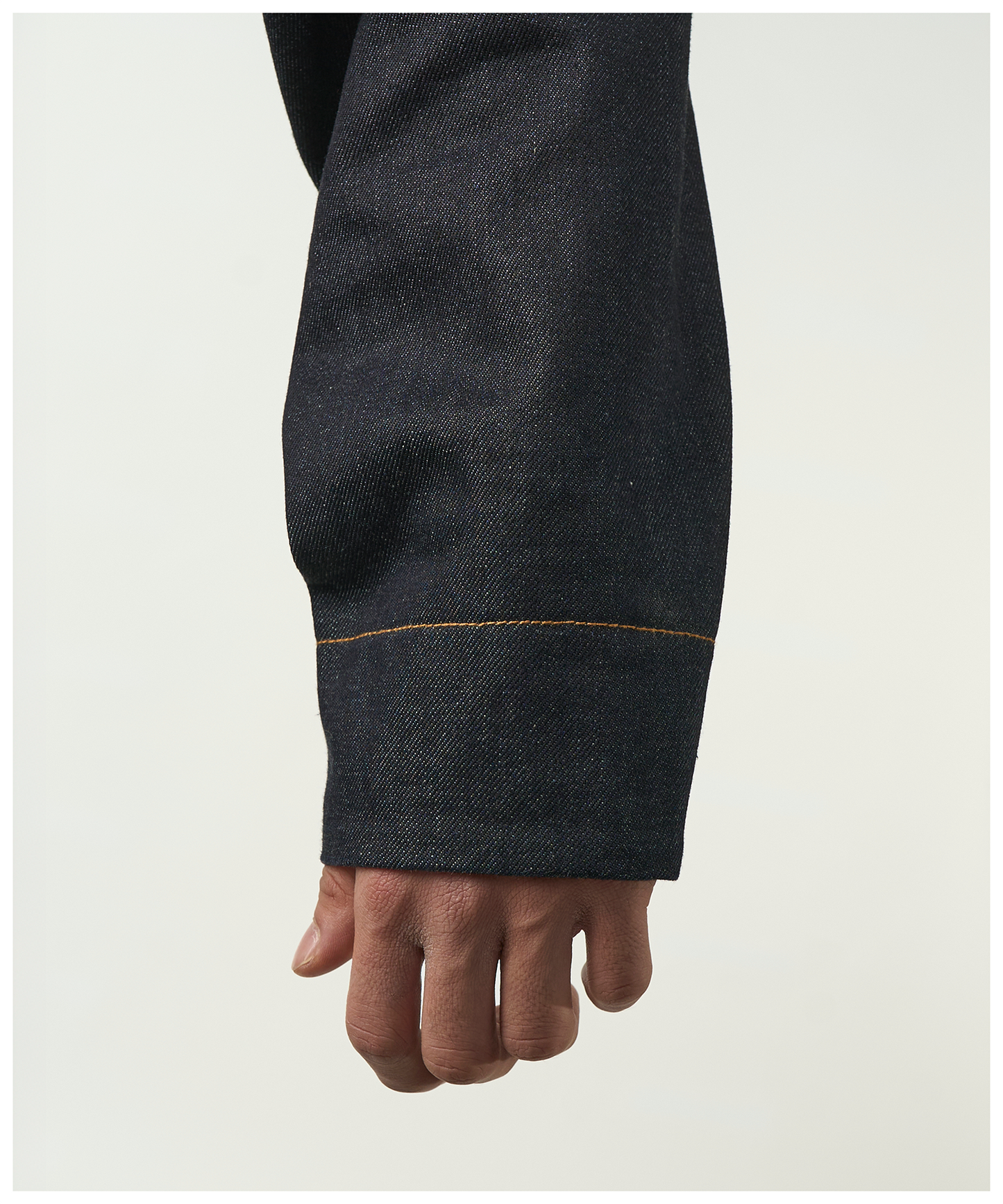 FNT 021 Double-Dip Denim Gatherer Jacket