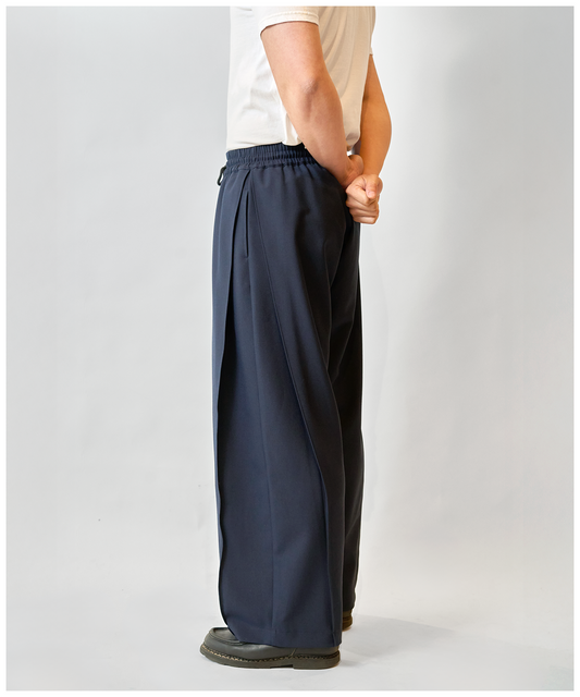 FNT 009 Double Side-Pleated Track V2 (Navy)