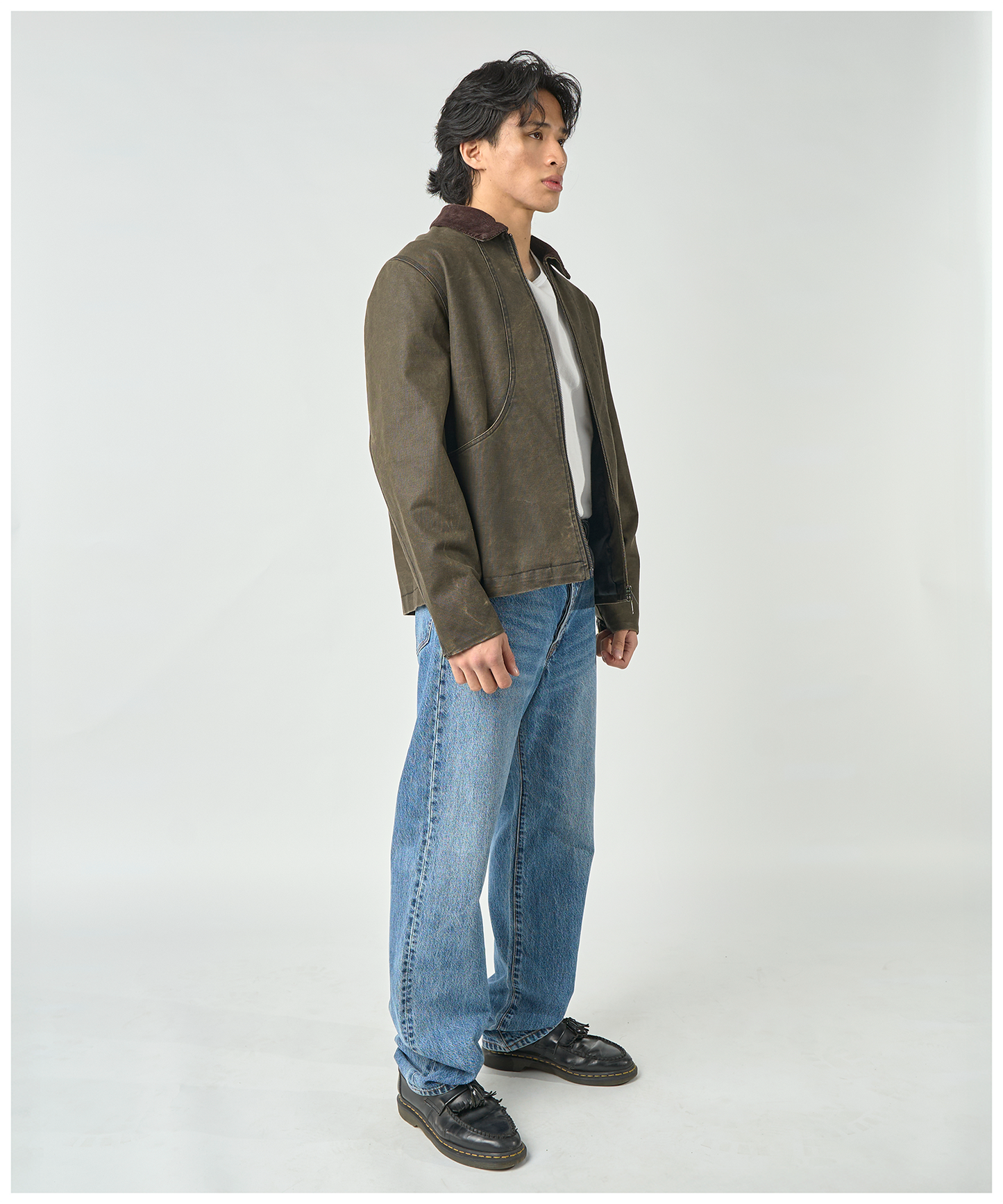 FNT 008 Three Process Gatherer Jacket (Oregano)