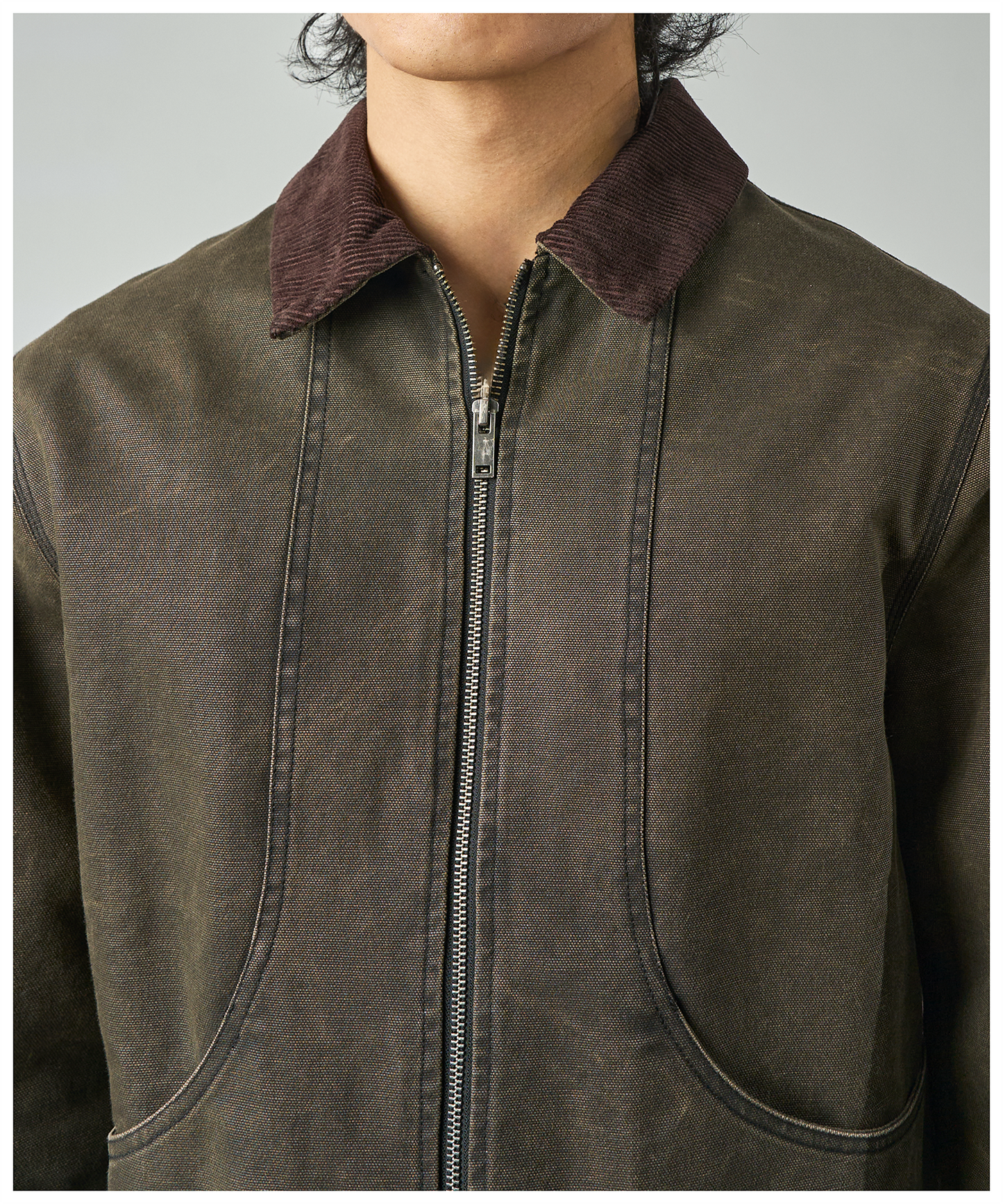 FNT 008 Three Process Gatherer Jacket (Oregano)