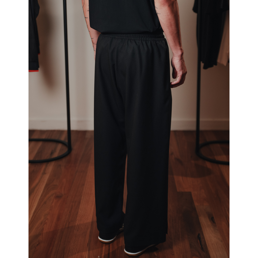 Futu-no-Stripe-Pants スラックス FXU 006 Front Office x UMBRO Side Pleated Track Pant (Black)