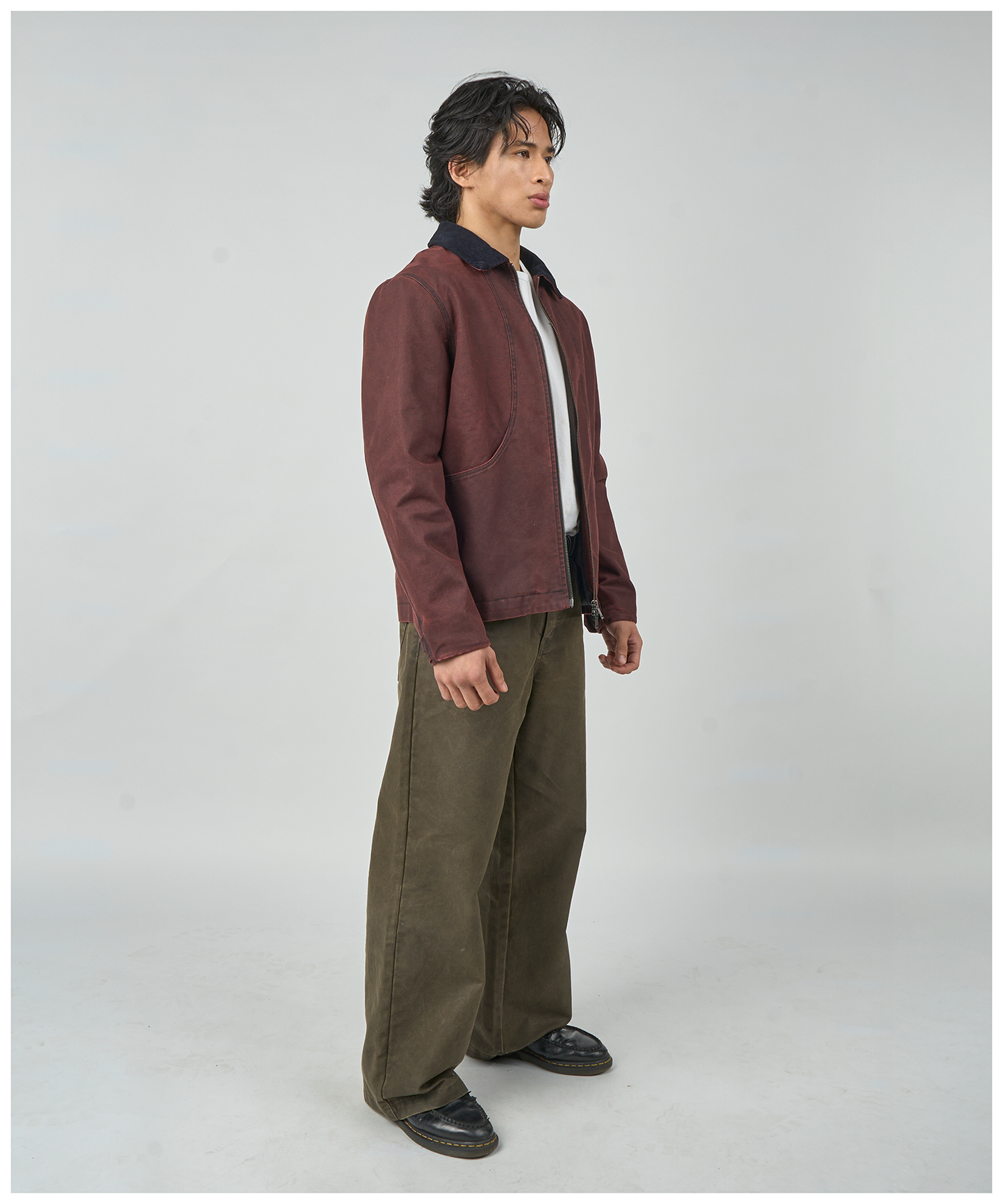 FNT 008 Three Process Gatherer Jacket (Pomegranate)