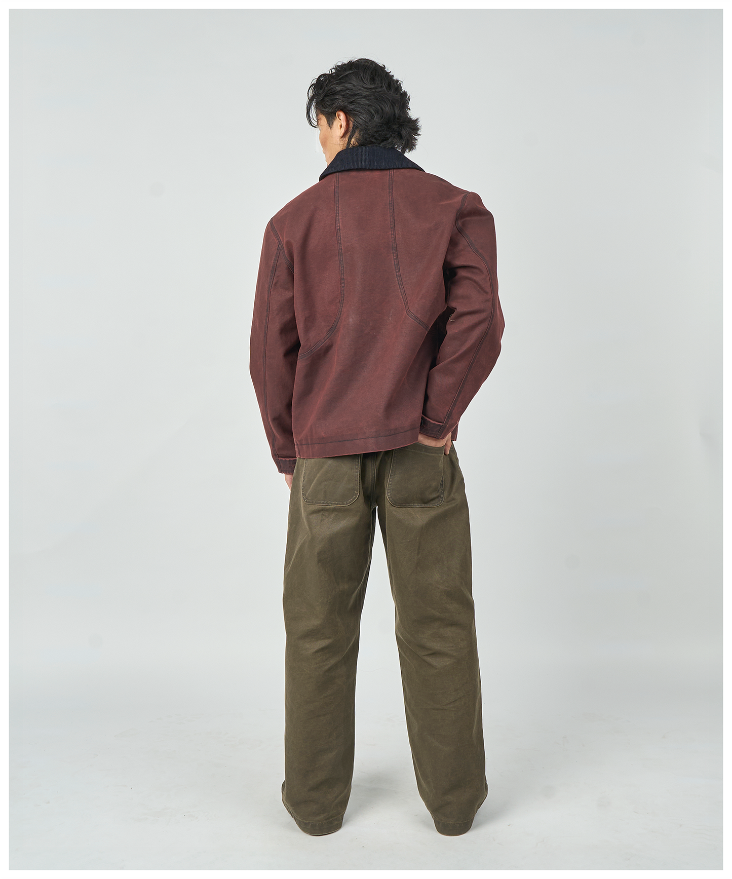 FNT 008 Three Process Gatherer Jacket (Pomegranate)