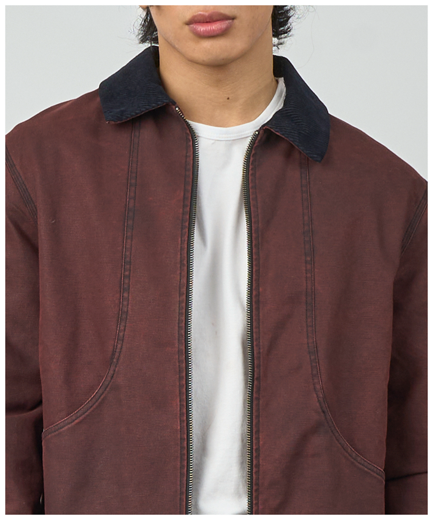 FNT 008 Three Process Gatherer Jacket (Pomegranate)