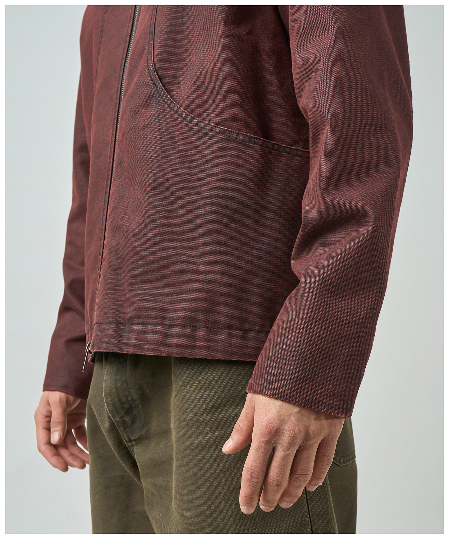 FNT 008 Three Process Gatherer Jacket (Pomegranate)