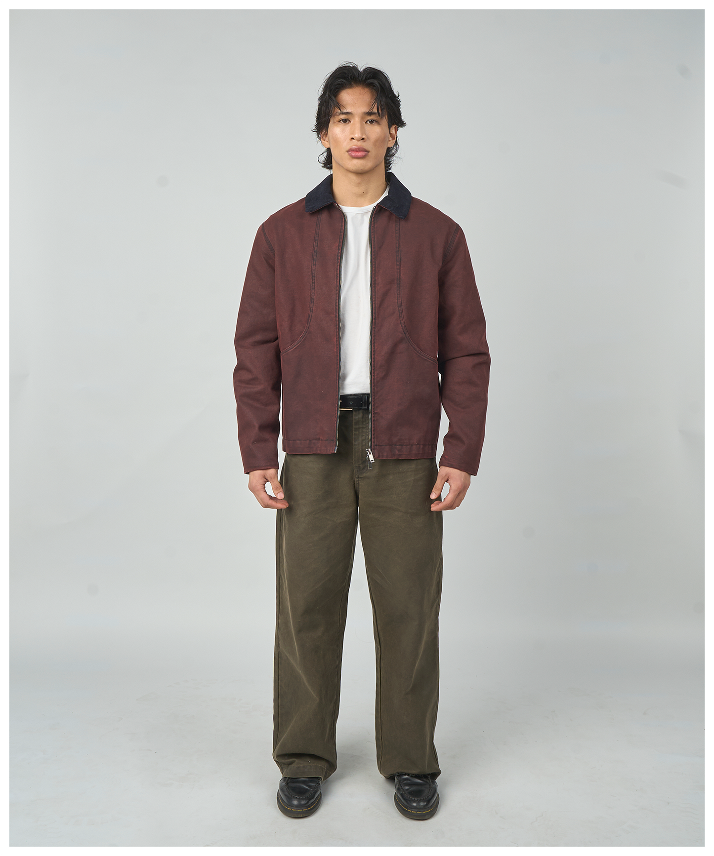 FNT 008 Three Process Gatherer Jacket (Pomegranate)