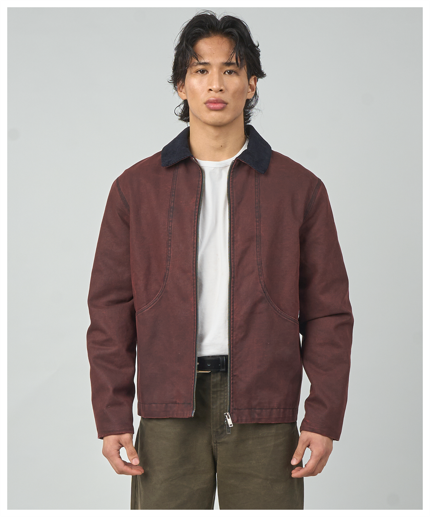 FNT 008 Three Process Gatherer Jacket (Pomegranate)