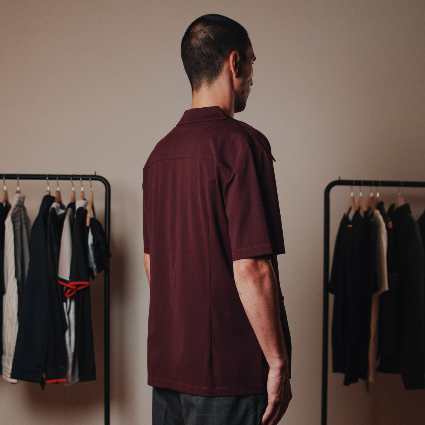 FNT 010 Vacanza Disco Shirt (Burgundy)