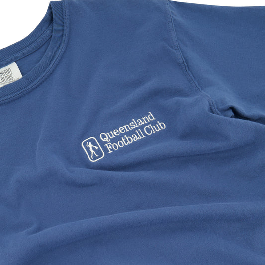 Embroidered Tee Blue (Kick Logo)