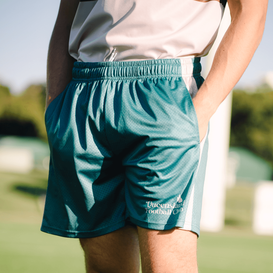 Footy Shorts (Persian Green)