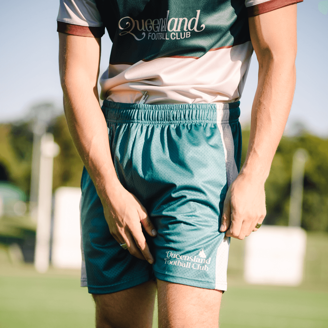 Footy Shorts (Persian Green)