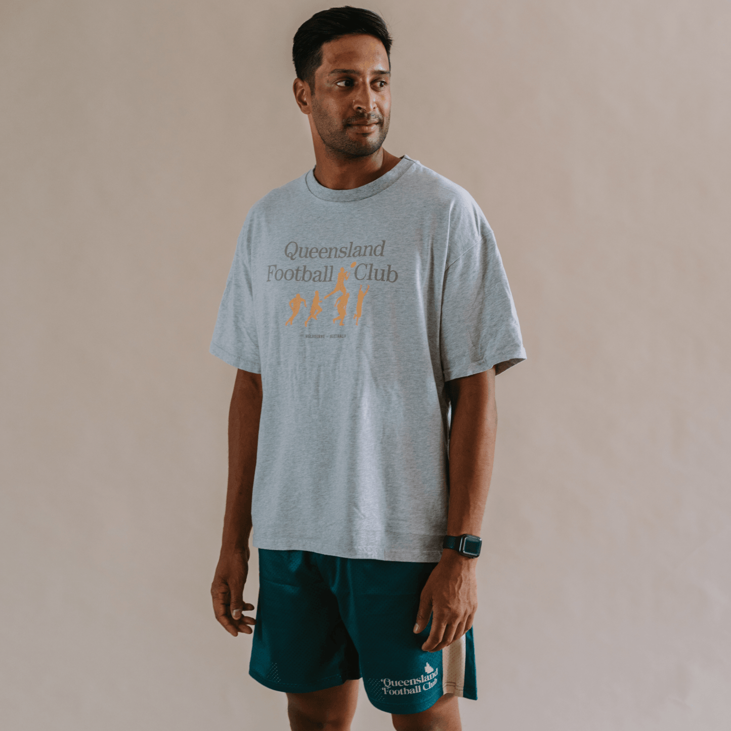 All Australian Box Tee (Mark Logo) Relaxed Grey