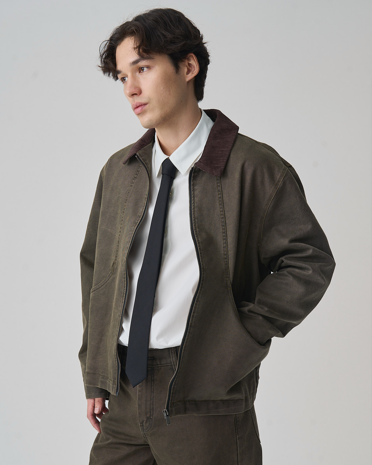 FNT 110 Three Process Gatherer Jacket V2 (Oregano) – Front Office