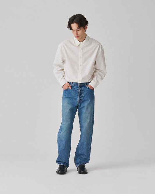 FNT 103 Double Dip Dad Jeans (Mid Wash)