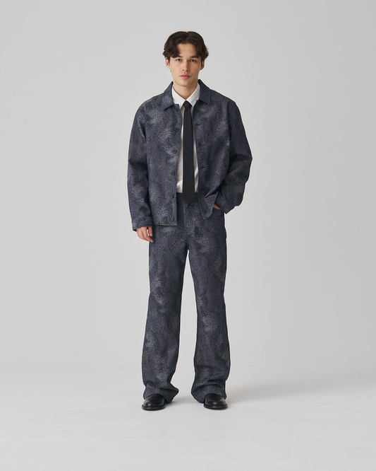 FNT 077 Fingerprint Denim Jacket