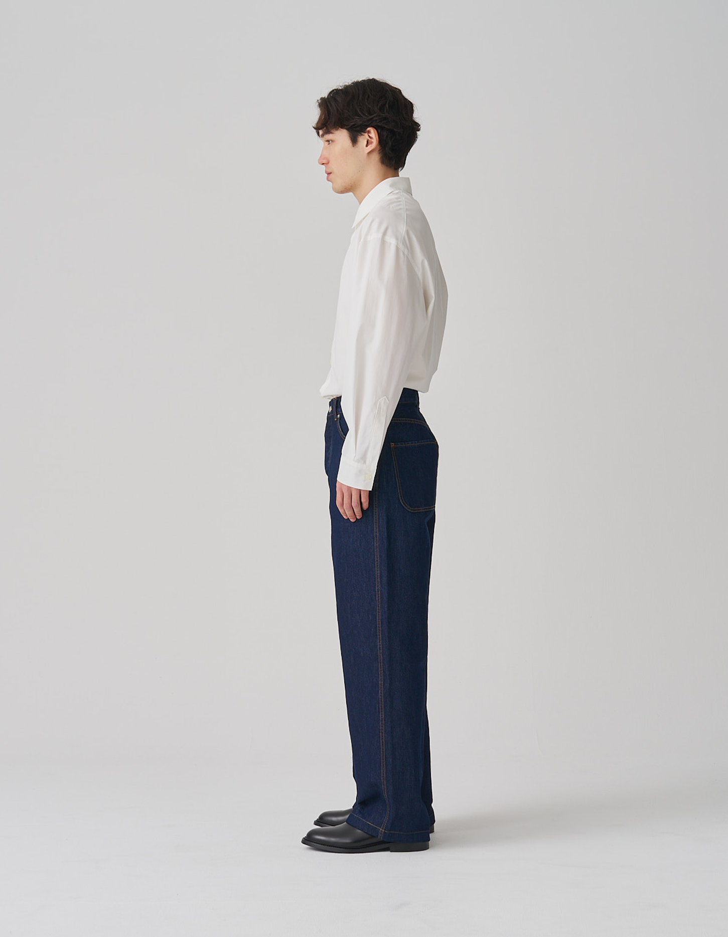 FGN 001AUS Minimus Jean (Indigo Cotton/Washi Paper) image 4