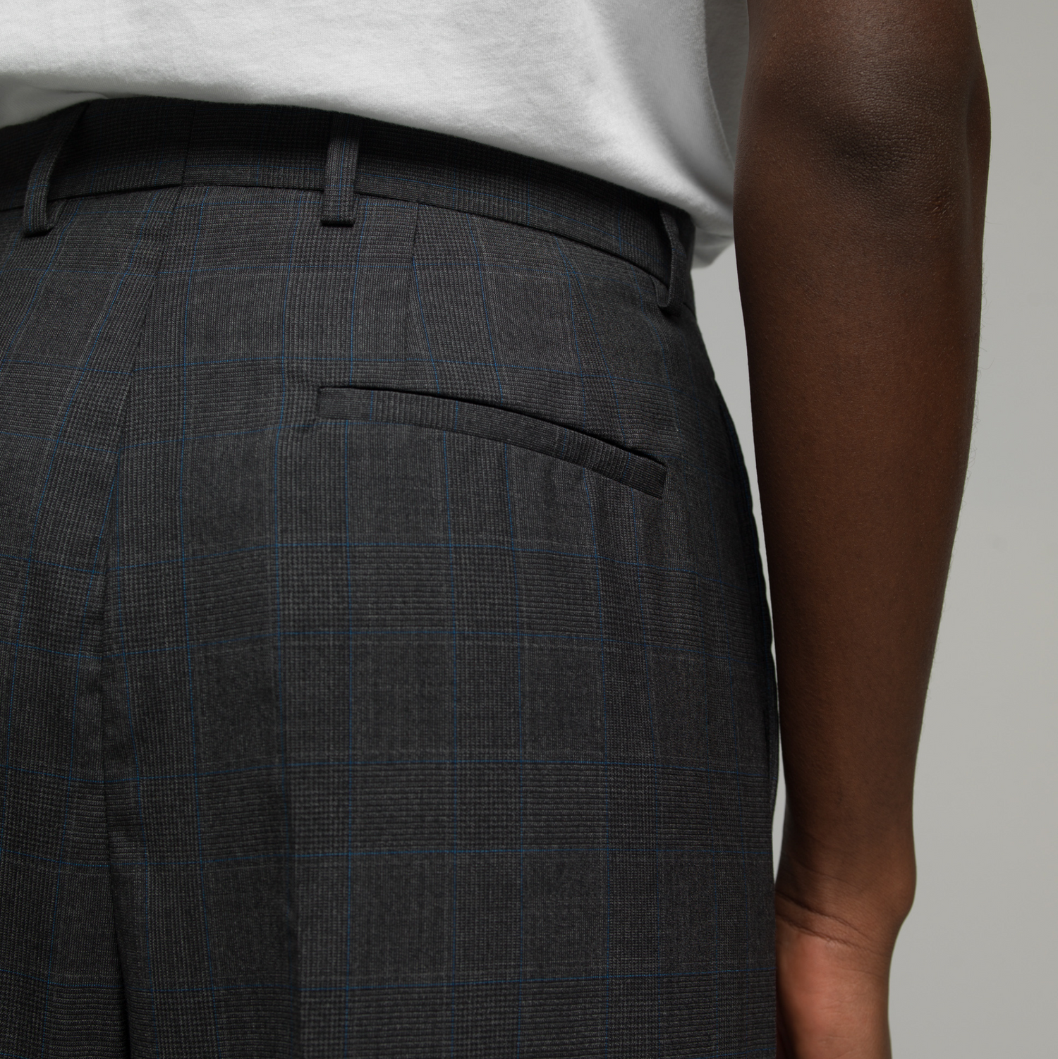 FNT 031 Lightweight Portugal Trousers (Glen Check) image 3