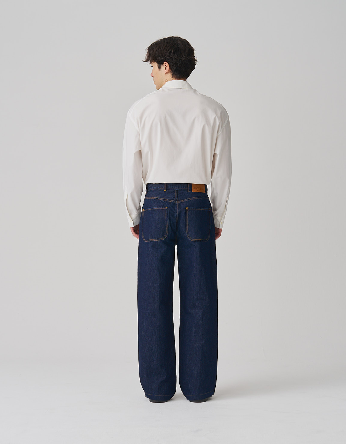FGN 001UK Minimus Jean (Indigo Cotton/Washi Paper) image 5