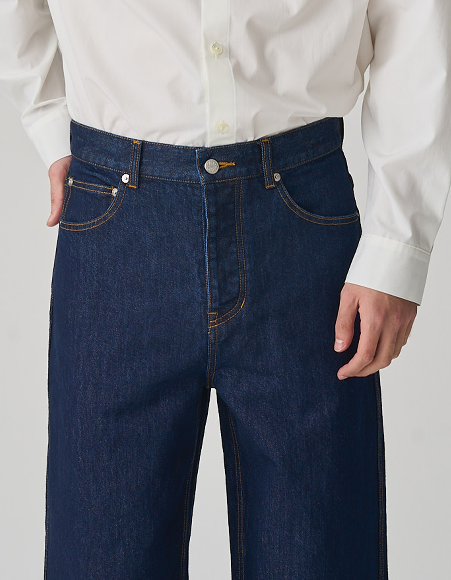 FGN 001AUS Minimus Jean (Indigo Cotton/Washi Paper) image 6