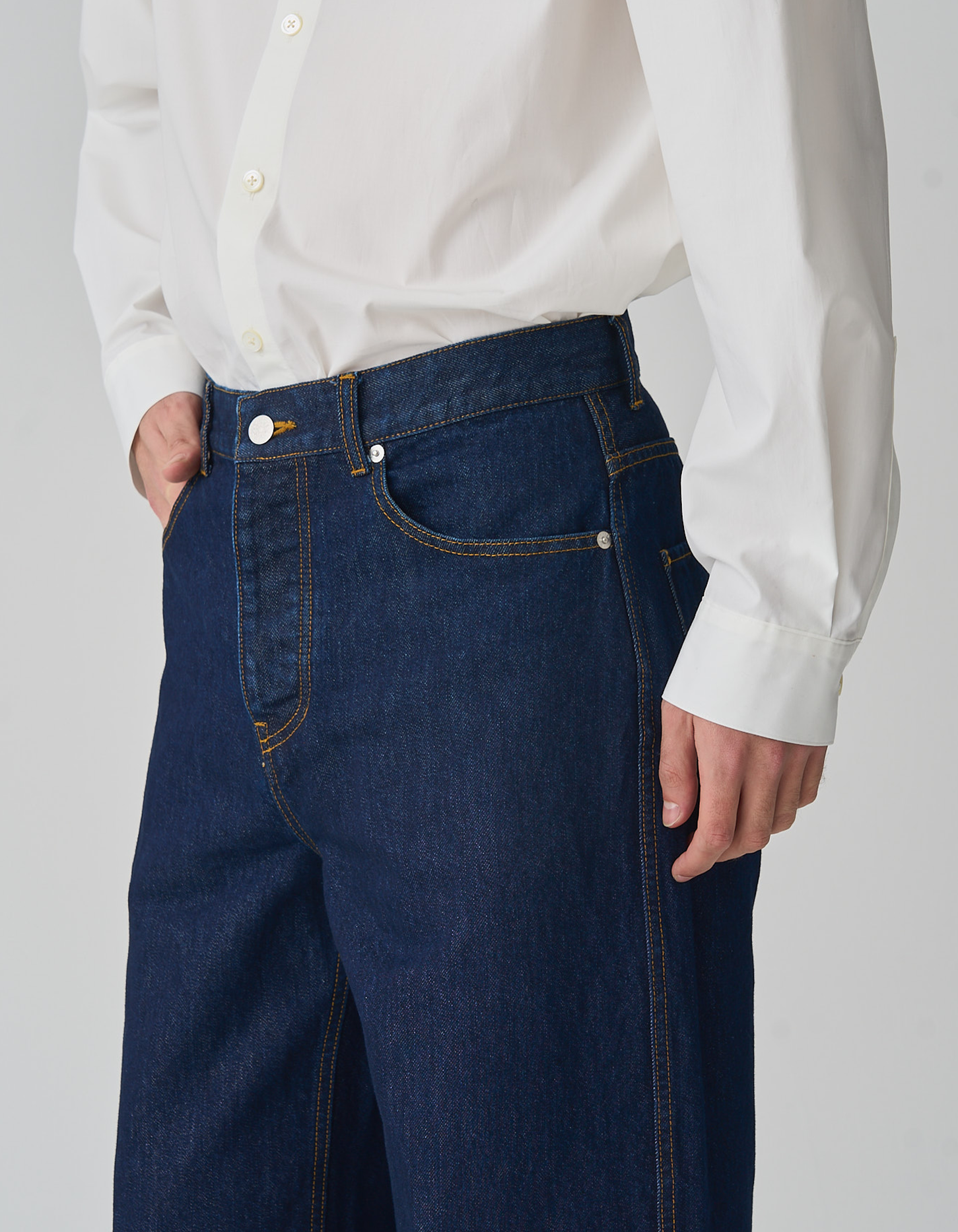 FGN 001USA Minimus Jean (Indigo Cotton/Washi Paper) image 7