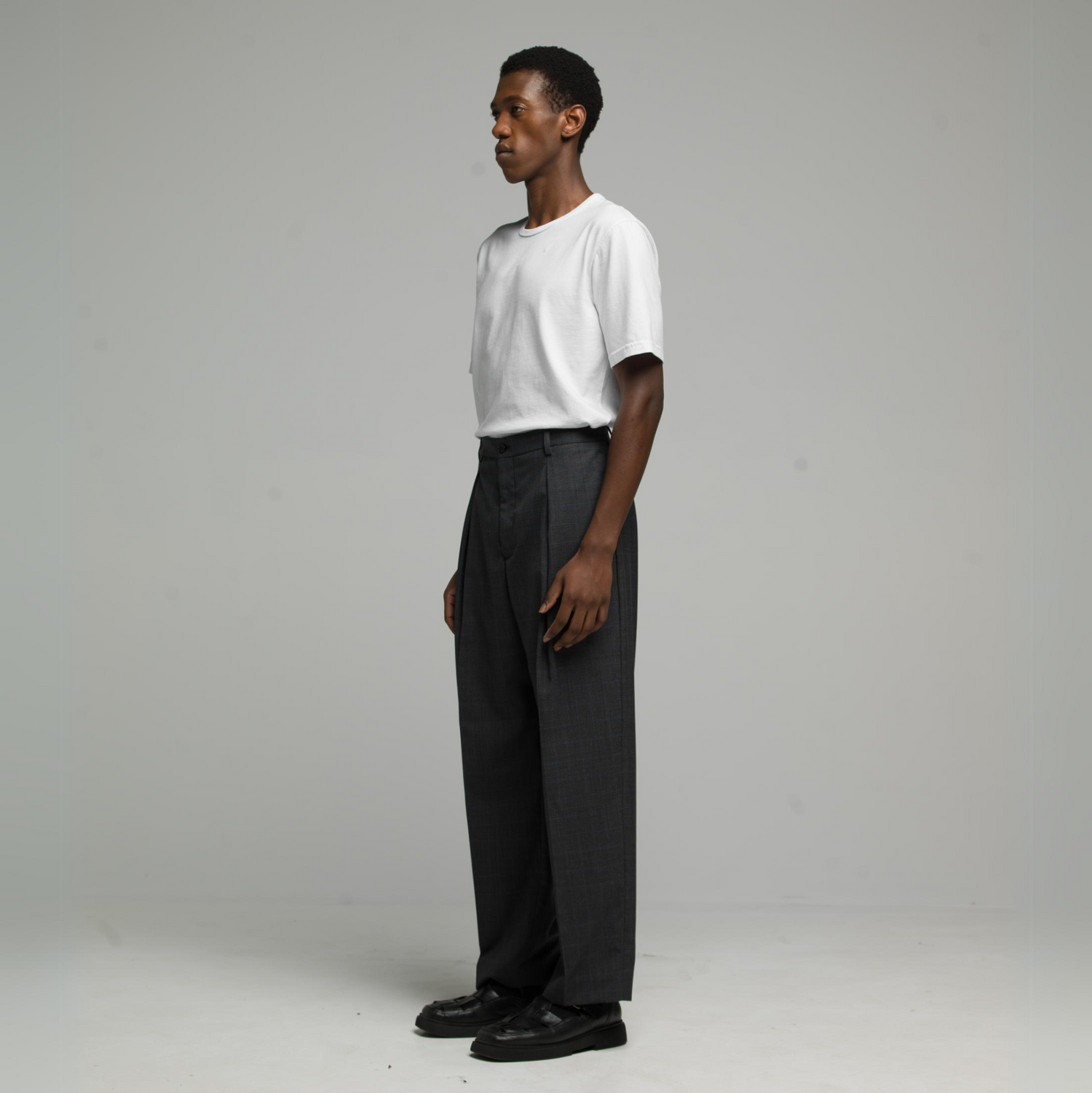 FNT 031 Lightweight Portugal Trousers (Glen Check) image 2