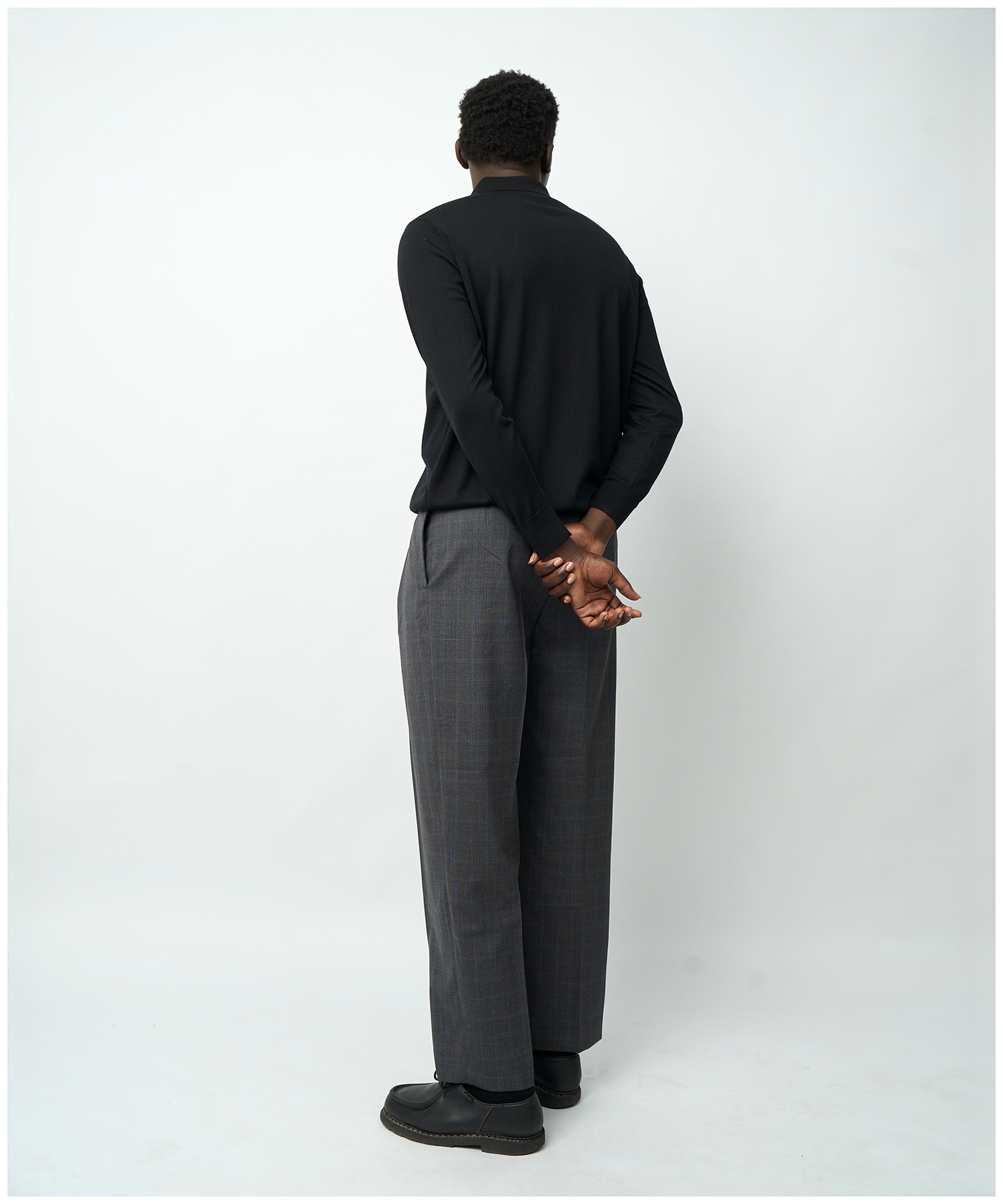 FNT 015 Merino Polo Long Sleeve (Black) image 6