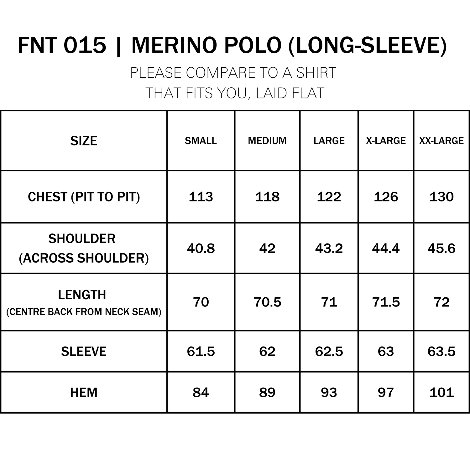 FNT 015 Merino Polo Long Sleeve (Black) image 15