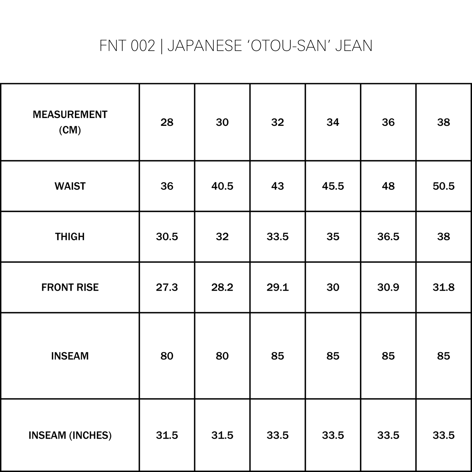 FNT 002 Japanese Otou-san Jeans (Washed) image 10
