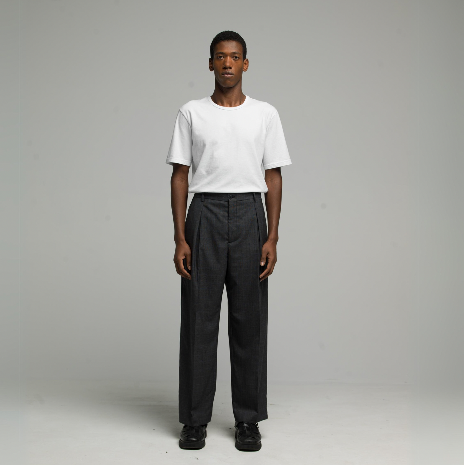 FNT 031 Lightweight Portugal Trousers (Glen Check) image 1