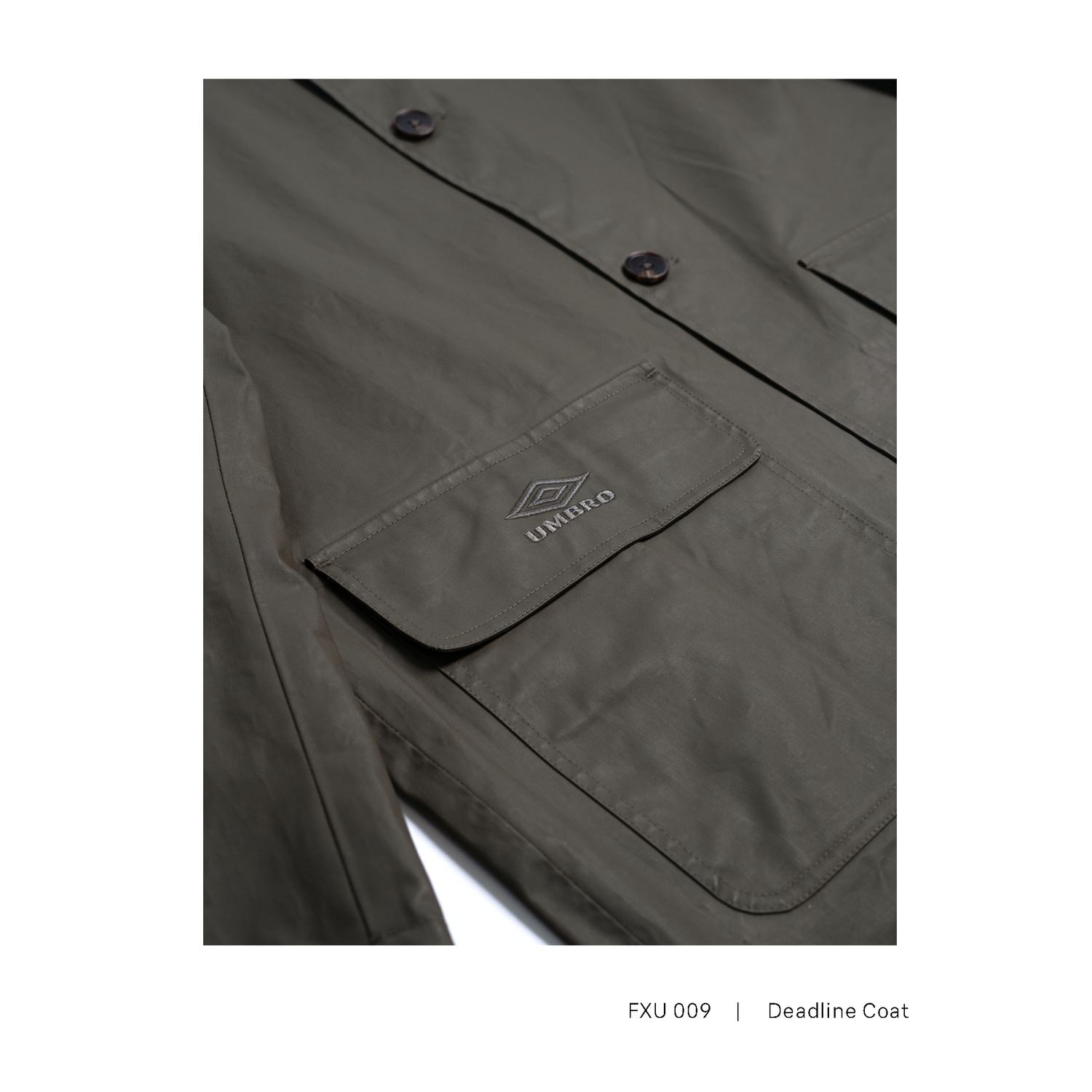 FXU 009 Front Office x UMBRO Deadline Coat (Khaki) image 6