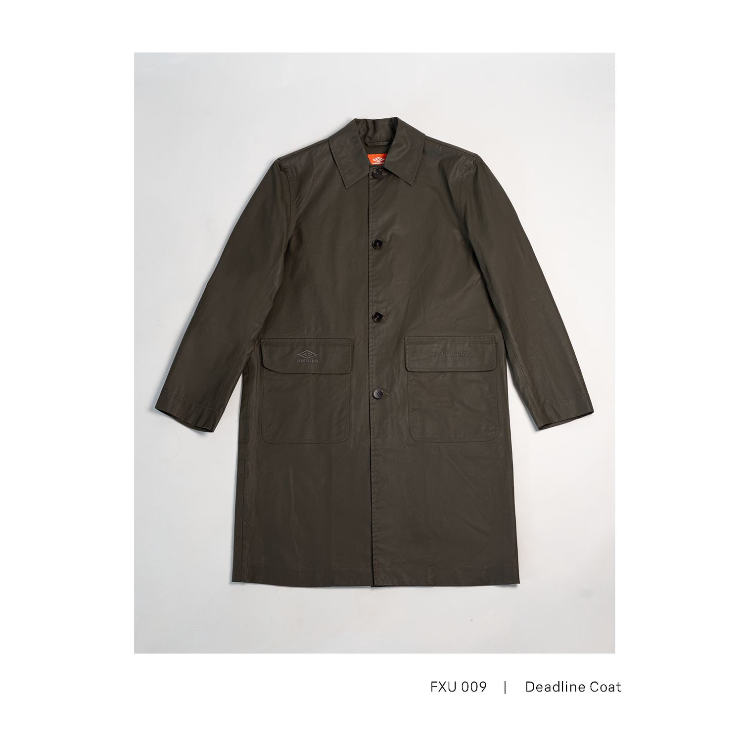 FXU 009 Front Office x UMBRO Deadline Coat (Khaki) image 4