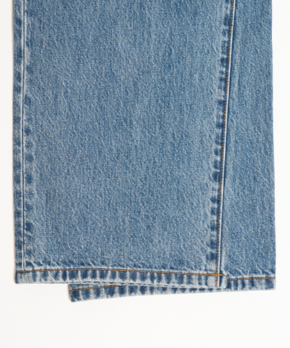 FNT 103 Double Dip Dad Jeans (Mid Wash)