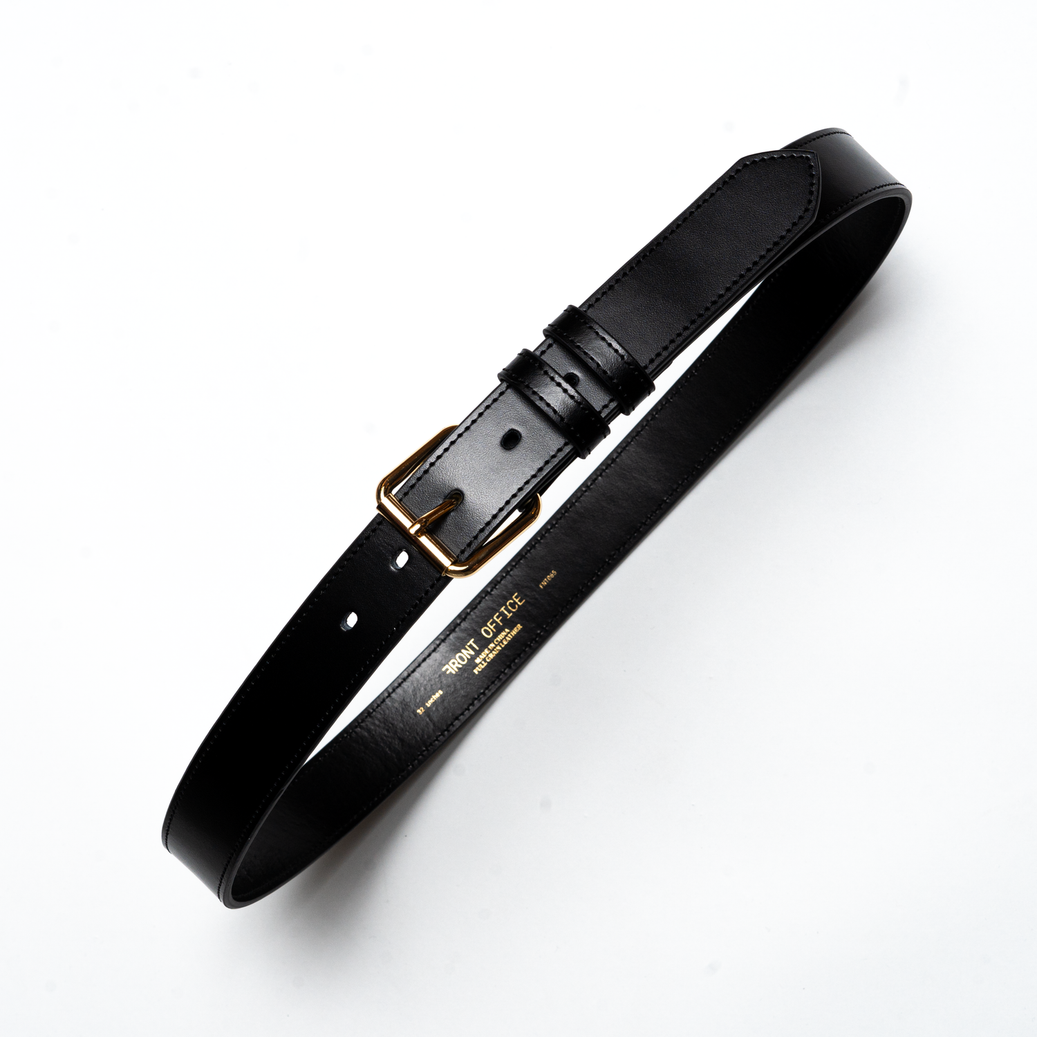 FNT 065 Full Grain Leather Belt (Black) image 2