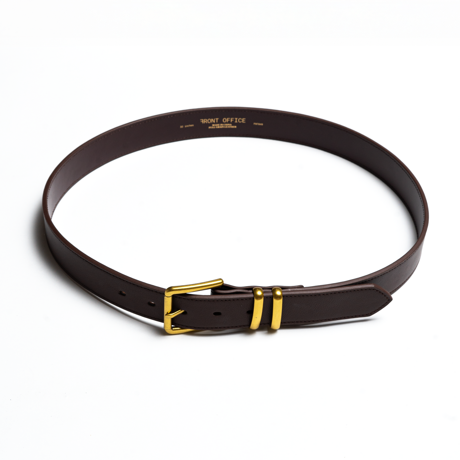 FNT 049 Full Grain Leather Belt (Brown) image 4