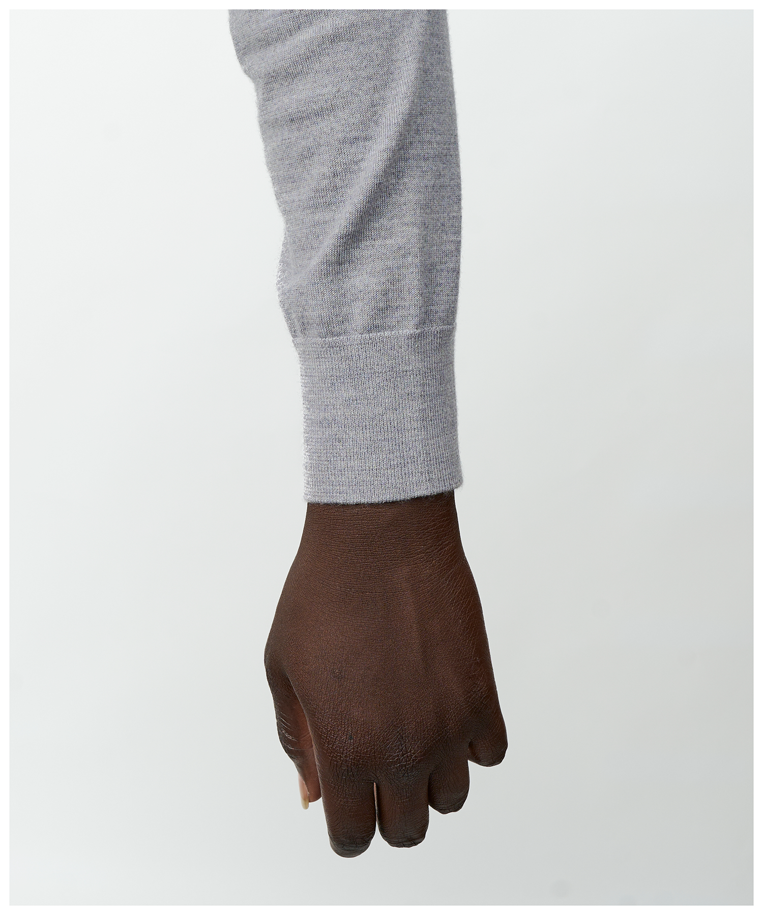 FNT 015AUS Merino Polo Long Sleeve (Grey) image 7