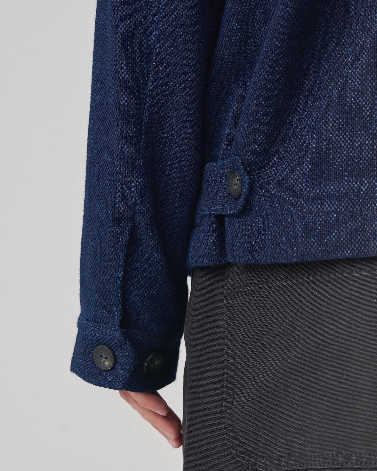 FNT 018 Sashiori Japanese Workwear Jacket image 9